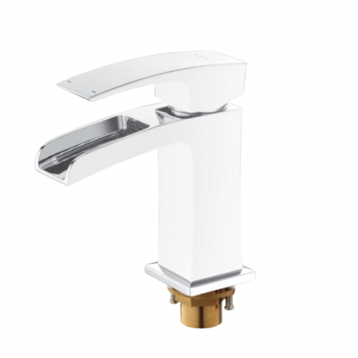 Смеситель для умывальника Gappo G1007-30 Белый/Хром (1033996)