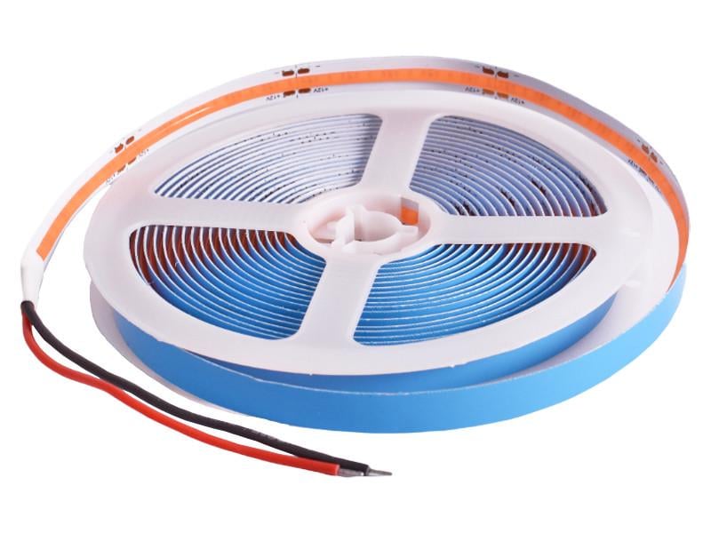 Светодиодная лента 1 м COB/FCOB 320 LED 12В 12Вт/м IP20 розовый (4878)