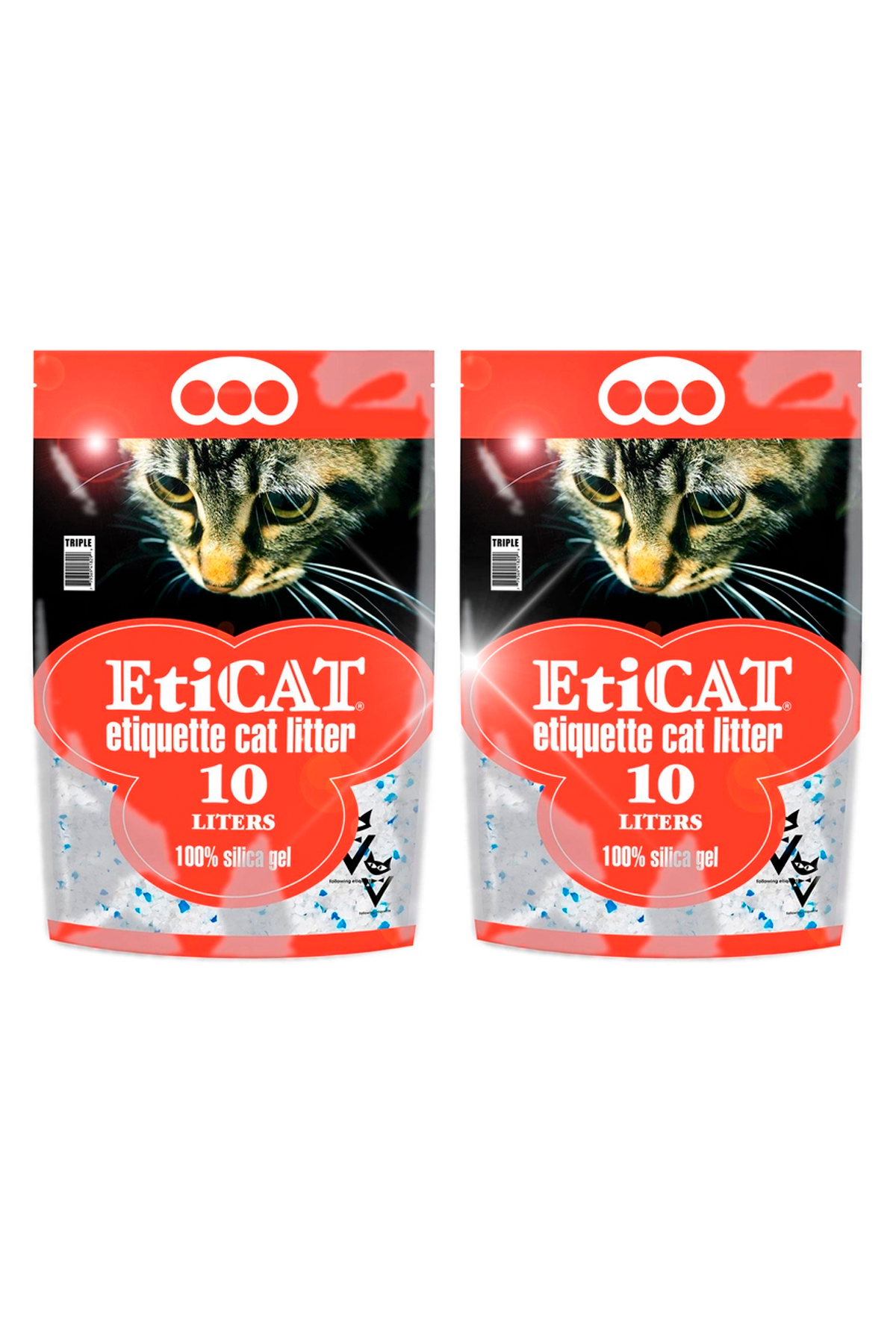 Наповнювач для лотків EtiCAT cиликагелевий 20 л 2 шт. (388617573) - фото 1 Наповнювач для лотків EtiCAT cиликагелевий 20 л 2 шт. (388617573) - фото 1