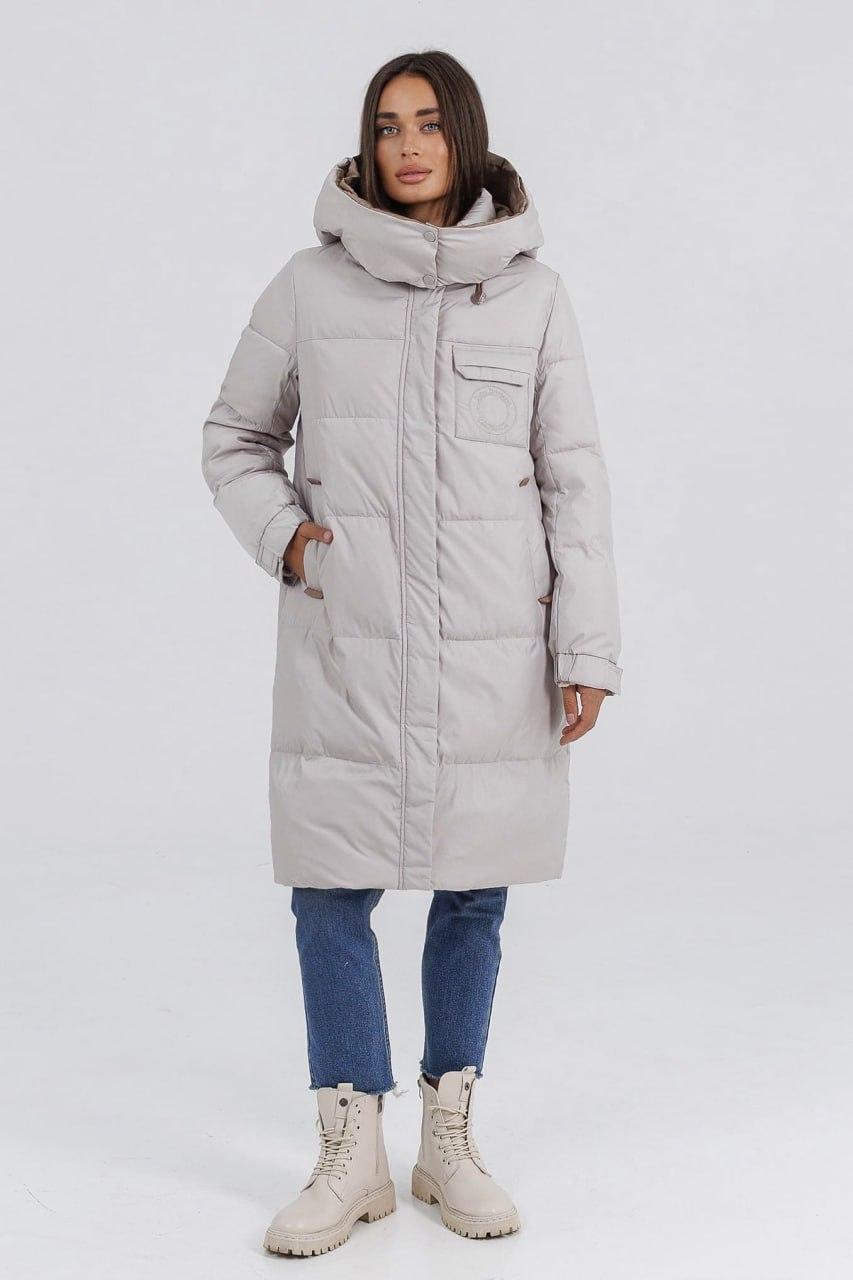 Куртка-пуховик жіноча з ведмедиком р. 44 Молочний (LD-716a/44) - фото 4 Куртка-пуховик жіноча з ведмедиком р. 44 Молочний (LD-716a/44) - фото 4