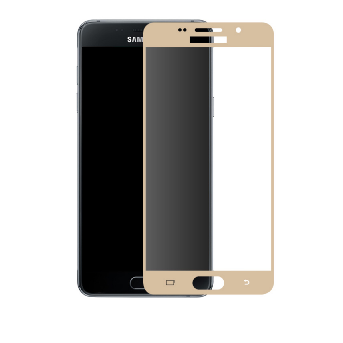 Захисне скло Glass Full Glue для Samsung Galaxy A310 2016 Gold (1534)