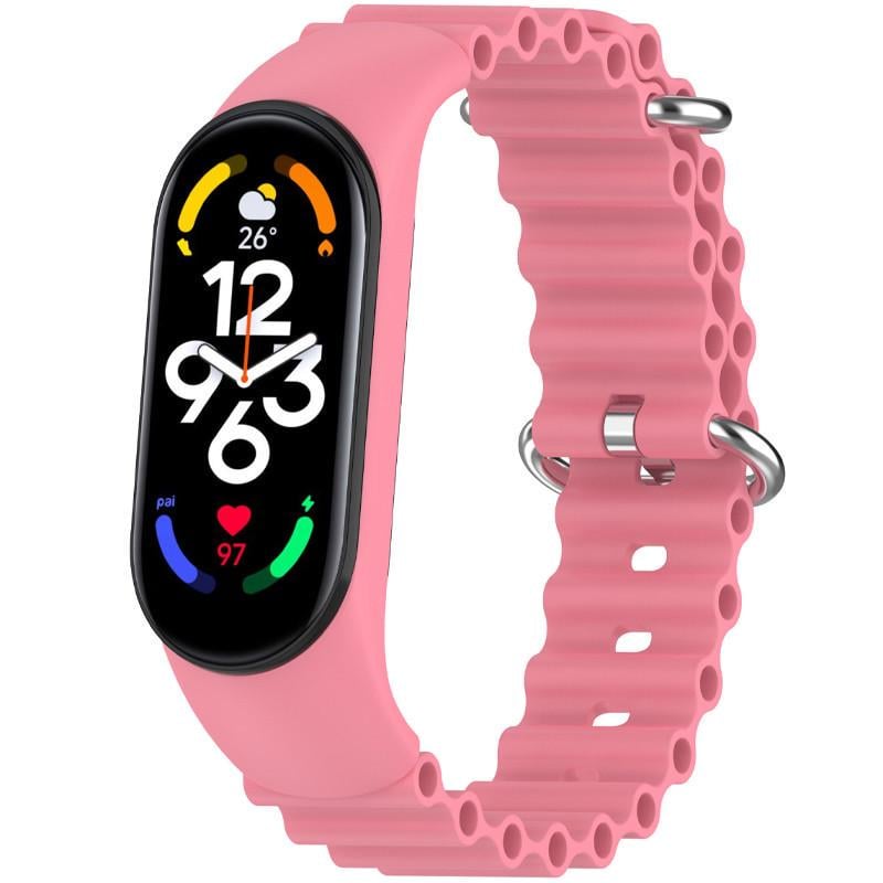 Ремінець Ocean Band для Xiaomi Mi Band 9/8 Рожевий/Pink (00000077054_7)