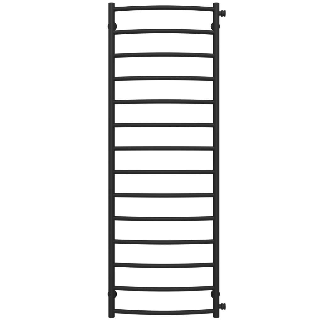 Полотенцесушитель водяной Deffi Классик П14 боковое правое подключение нержавеющая сталь 500х1500 мм Черный (C.DK.150.50.14.B.C)