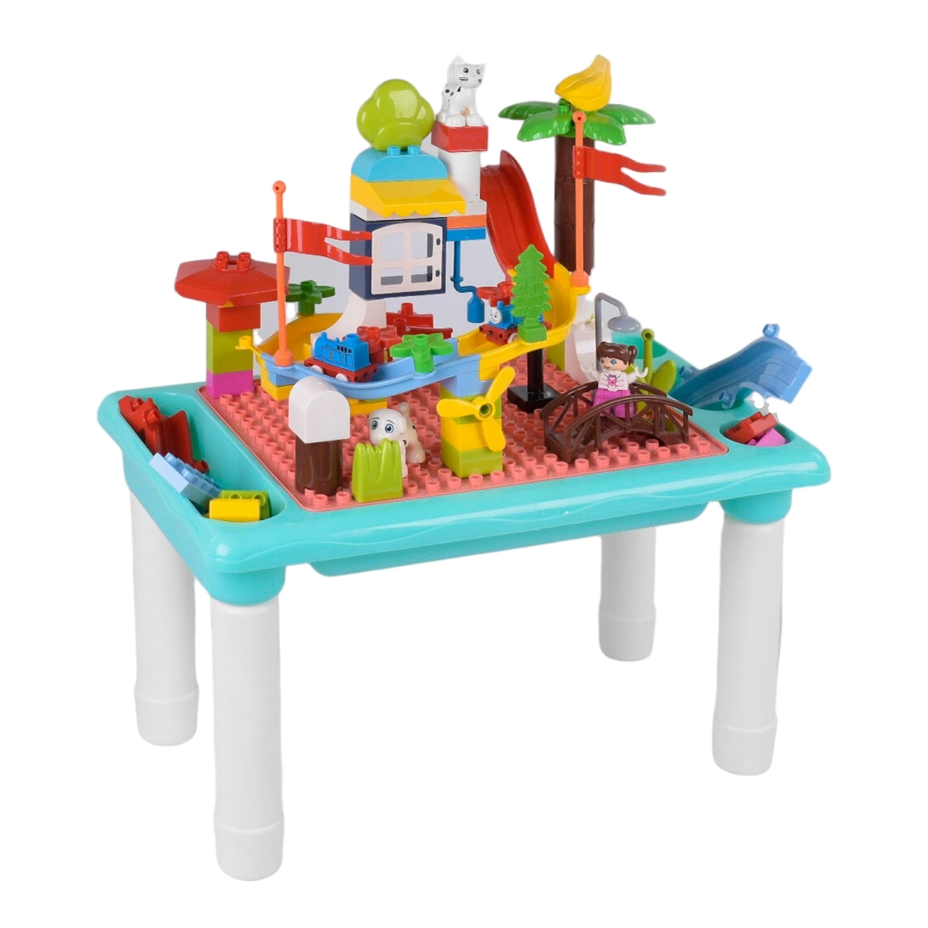 Столик игровой со стульчиком и конструктором 6308 78 дет. (28535260)