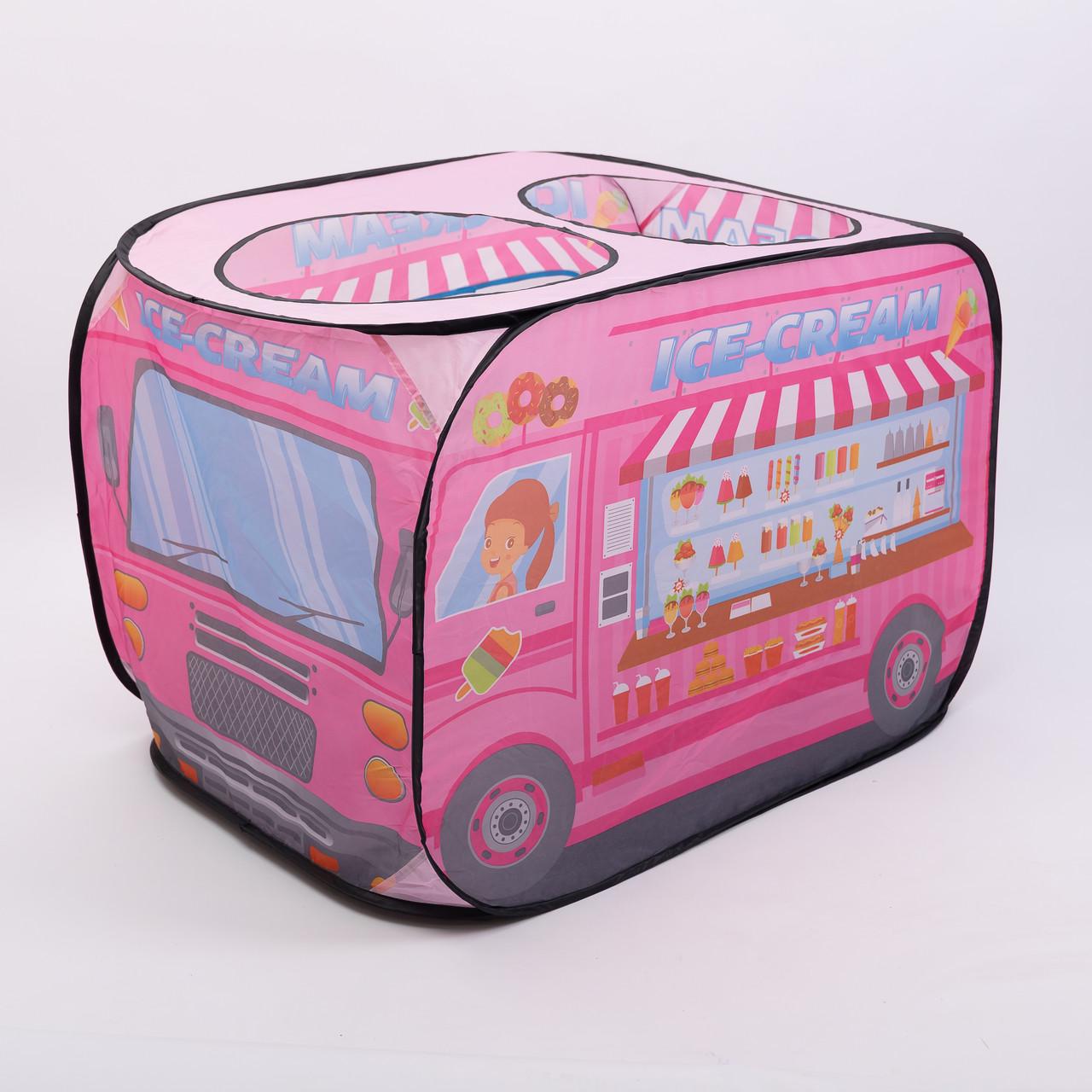 Палатка детская игровая Фургон с мороженым для девочки 110x70x66 см Розовый (7224) - фото 9 Палатка детская игровая Фургон с мороженым для девочки 110x70x66 см Розовый (7224) - фото 9