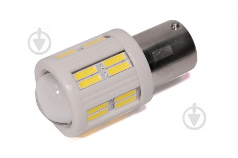 Светодиодная лампа StarLight T25 28(24+4 линза) диодов 4014 12V-24V 3.5W WHITE керамика