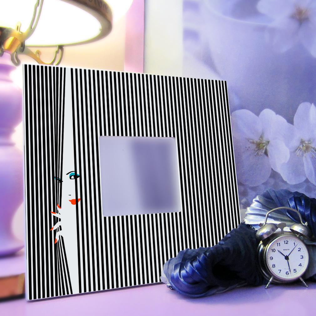 Дзеркало декоративне Жалюзі Абстракція стильна прикраса 260х260 мм (M00580) - фото 3 Дзеркало декоративне Жалюзі Абстракція стильна прикраса 260х260 мм (M00580) - фото 3