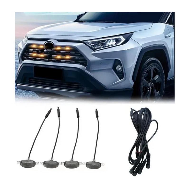 Підсвічування радіаторної решітки 12 LED 24V 4 шт. Жовтий (4630-Leader) - фото 2