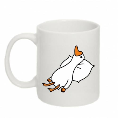 Чашка Гусь лежит 320 мл Белый (13518148-1-185156)