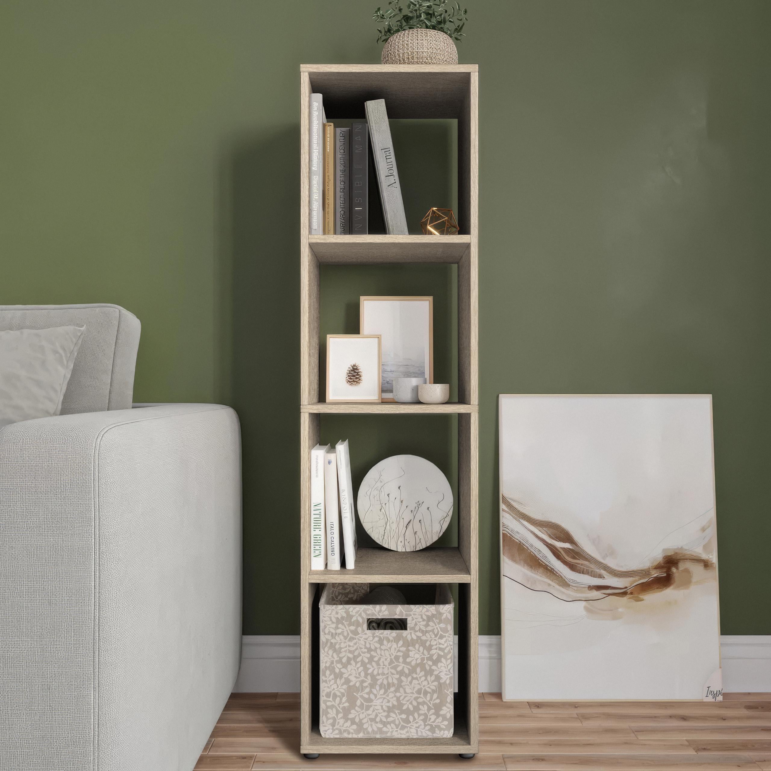 Стеллаж для книг и декора P-07 368x338x1449 мм Дуб Сонома