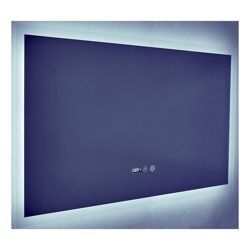 Дзеркало MIXXUS Flat MR04-100x60 годинник/LED-підсвічування/антизапотівання (MI6008) - фото 2