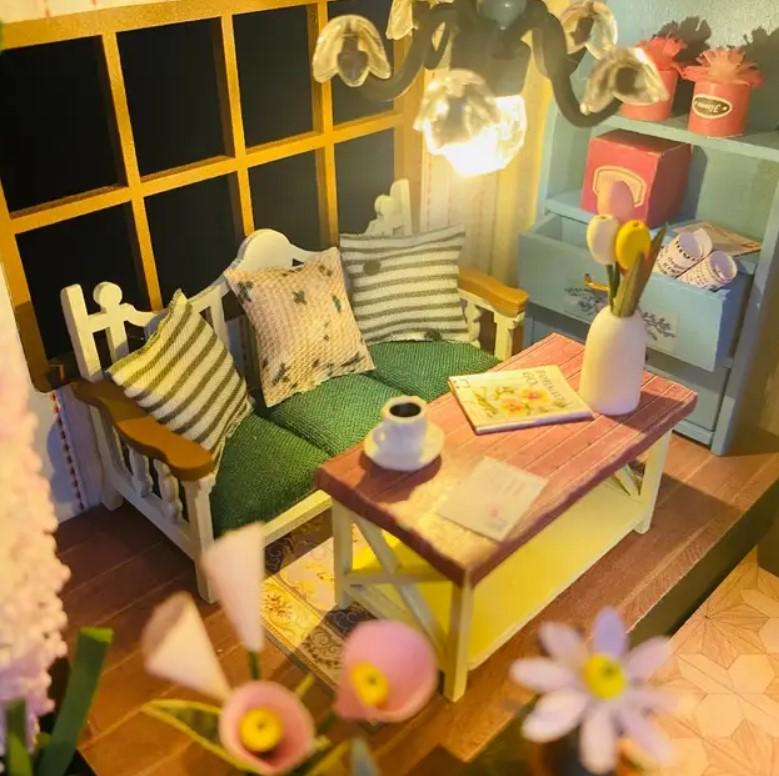 Конструктор-румбокс DIY House Будинок у квітах 22х17х24 см (2104618651) - фото 5 Конструктор-румбокс DIY House Будинок у квітах 22х17х24 см (2104618651) - фото 5