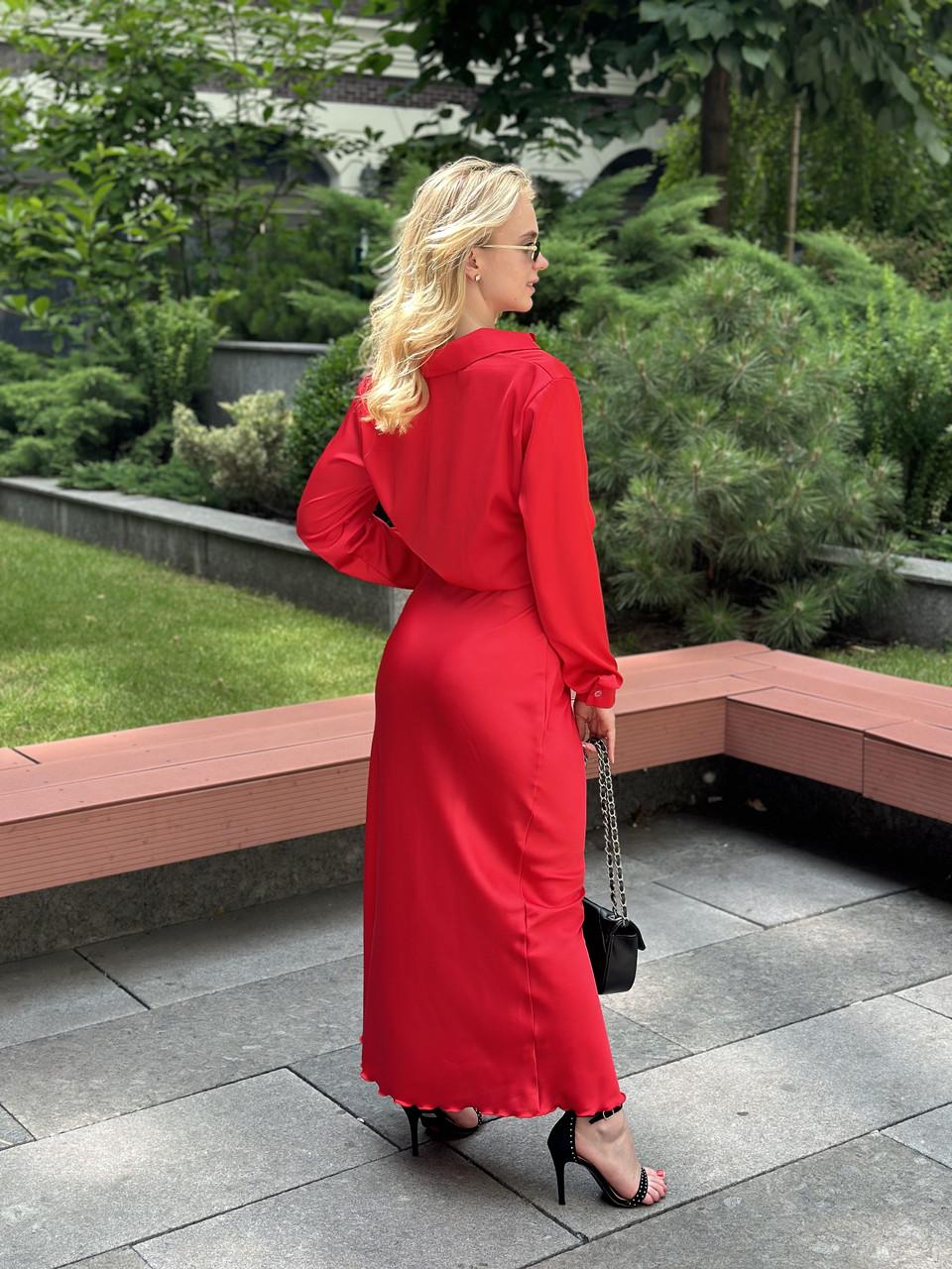 Юбка женская Армани длинная из шелка M Красный (2656491039) - фото 5 Юбка женская Армани длинная из шелка M Красный (2656491039) - фото 5