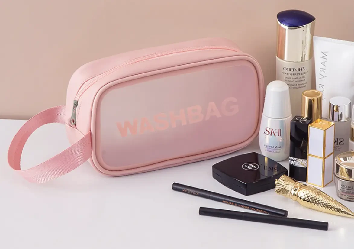 Комплект косметичок-органайзерів 3в1 водонепроникний прозорий Рожевий (2449069853) - фото 5 Комплект косметичок-органайзерів 3в1 водонепроникний прозорий Рожевий (2449069853) - фото 5
