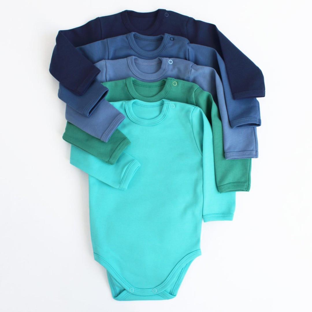 Боді з довгим рукавом 62 см 0-3 міс Темно-синій (2679644890) - фото 4