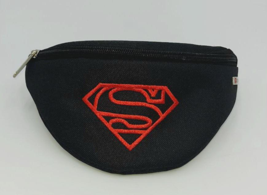 Сумка на пояс детская для мальчиков Forsa Супермен бананка