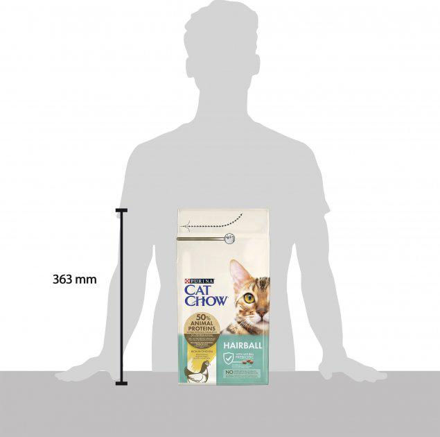 Сухой корм для кошек Purina Cat Chow Hairball с курицей 1,5 кг (5997204514486) - фото 3 Сухой корм для кошек Purina Cat Chow Hairball с курицей 1,5 кг (5997204514486) - фото 3