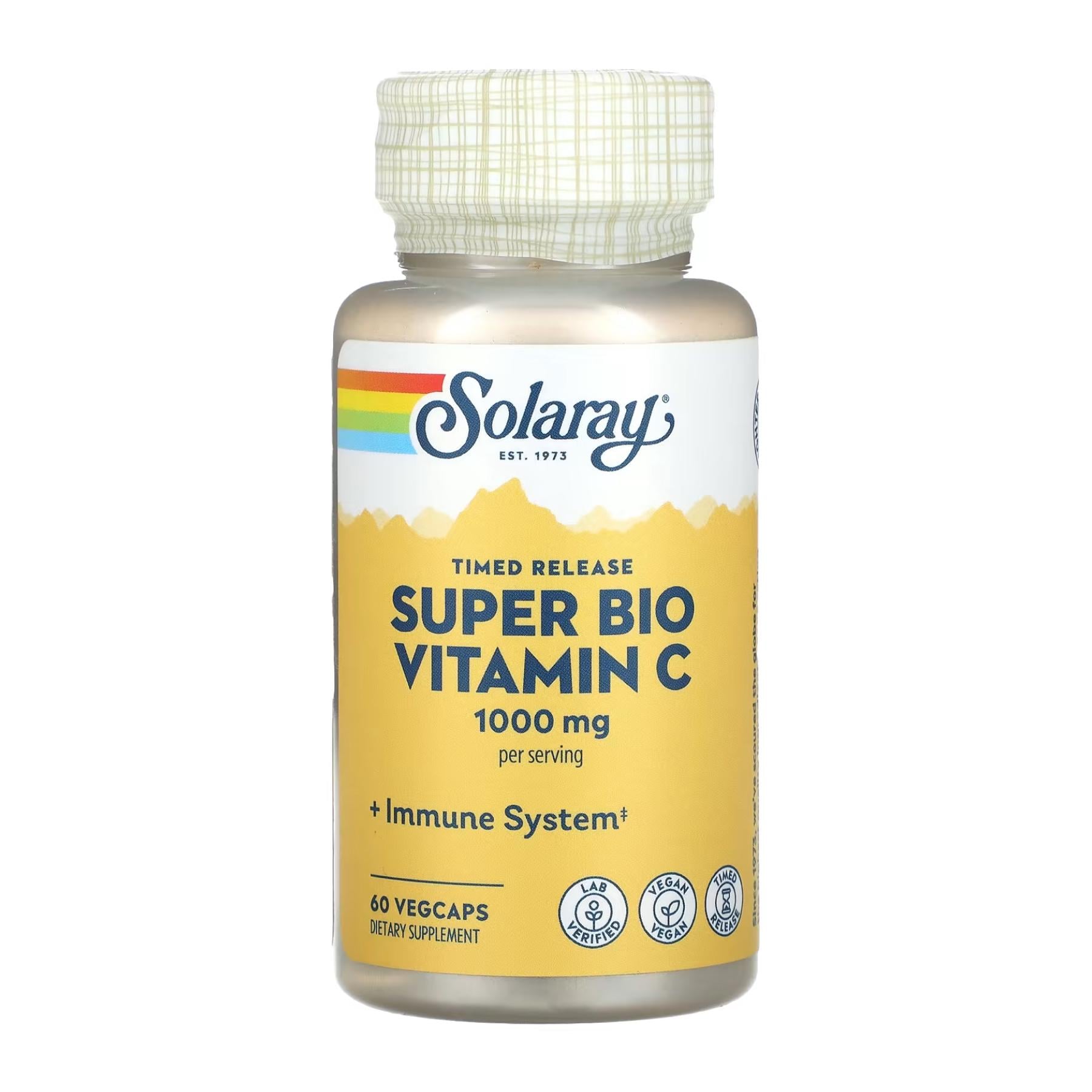 Витамин С Solaray Super Bio Vitamin C 1000 мг 60 коп.