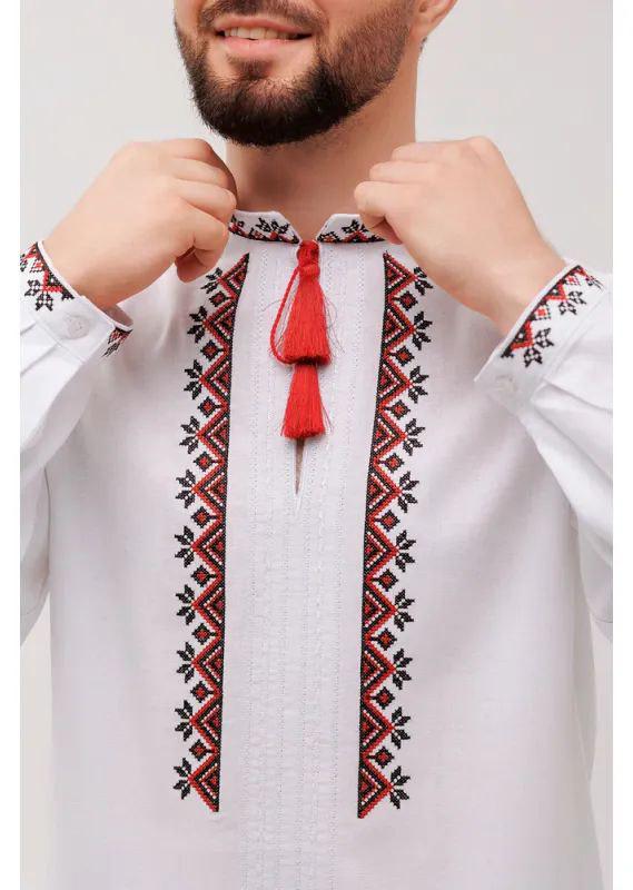 Вышиванка мужская р. 58 Белый (369) - фото 3 Вышиванка мужская р. 58 Белый (369) - фото 3