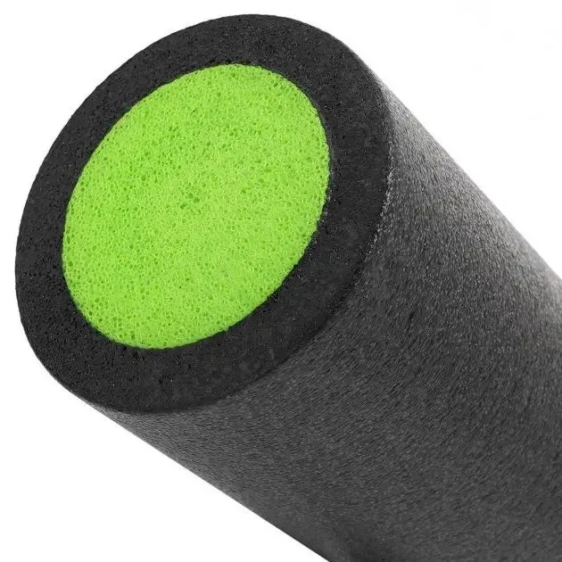Ролик масажний гладкий PowerPlay 4021 Fitness Roller Чорно-зелений 30x15 см - фото 7