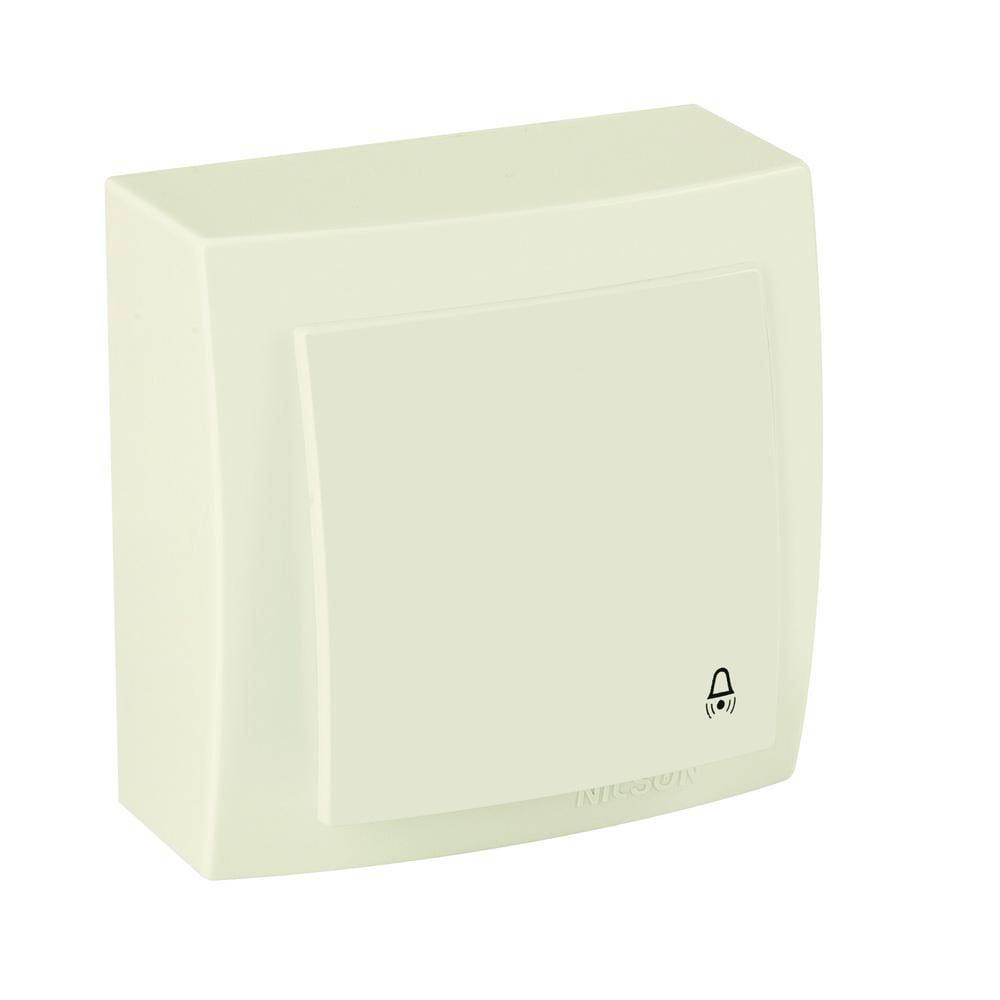 Вимикач кнопковий Nilson Themis Кремовий (26121012)