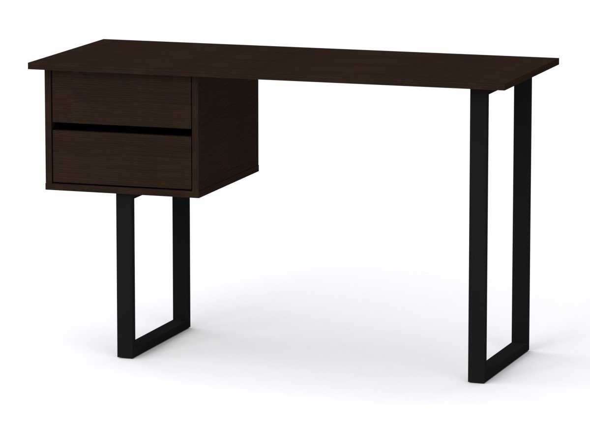 Стіл письмовий Компаніт Лофт 3 120х50х72,8 см Венге темний (61851c2ebf788663f50d867e)