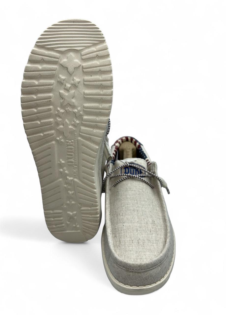 Мокасины мужские Hey Dude Wally Patriotic 4001-9CW р. 47 31 см Серый (2773159952) - фото 4 Мокасины мужские Hey Dude Wally Patriotic 4001-9CW р. 47 31 см Серый (2773159952) - фото 4