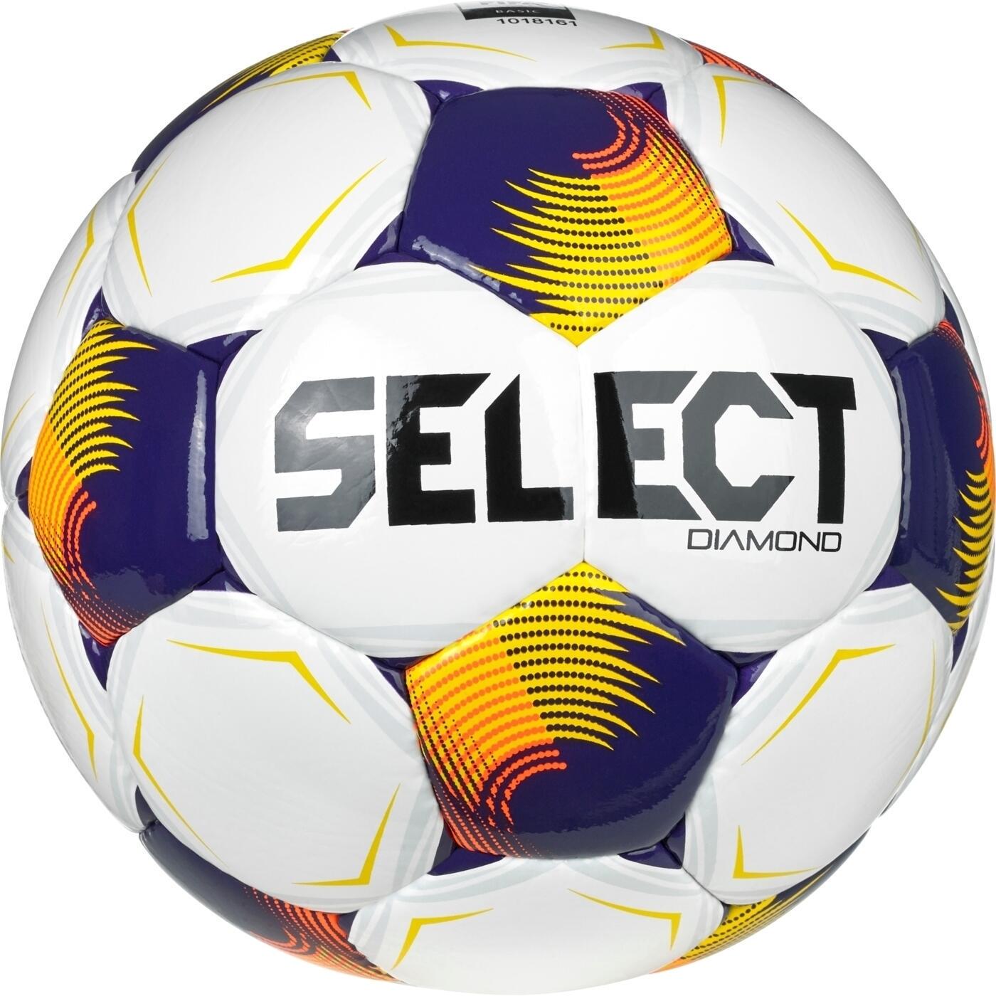 Футбольный мяч Select DIAMOND FIFA V26 бело-темно-сине-оранжевый Размер 4 085537-010