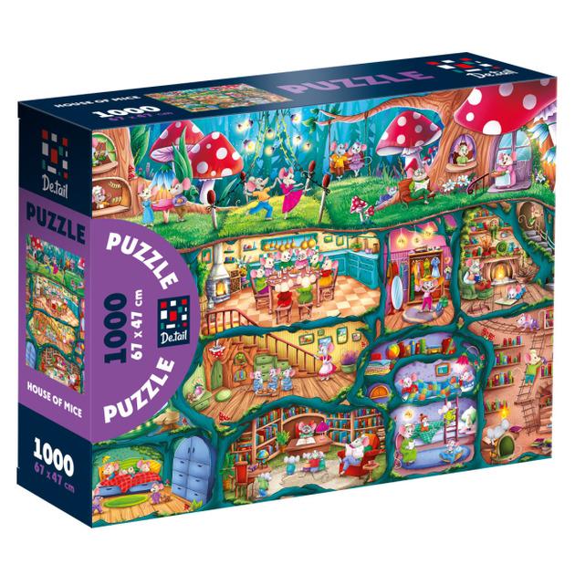 Пазлы HOME DT1000-15 DT1 De.tail Домик мышат 1000 дет. Пазлы HOME DT1000-15 DT1 De.tail Домик мышат 1000 дет.