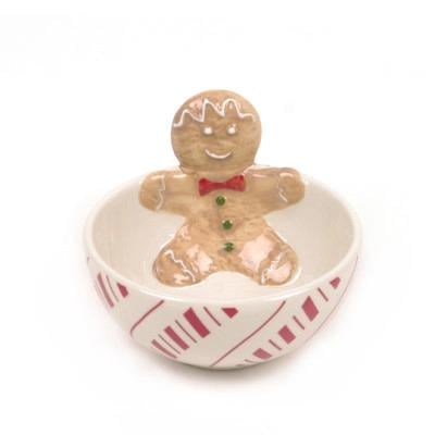 Миска керамическая Веселый пряник 12,5 см (45633) - фото 1