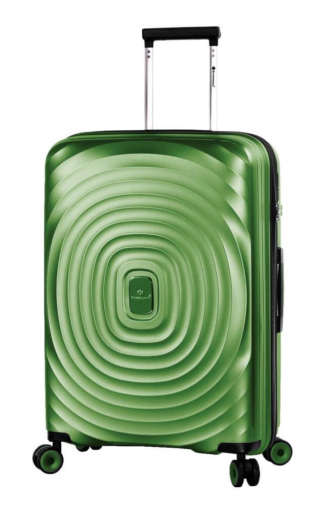Чемодан Snowball 05203 средний полипропилен 66х44х25 см 68 л Темно-зеленый