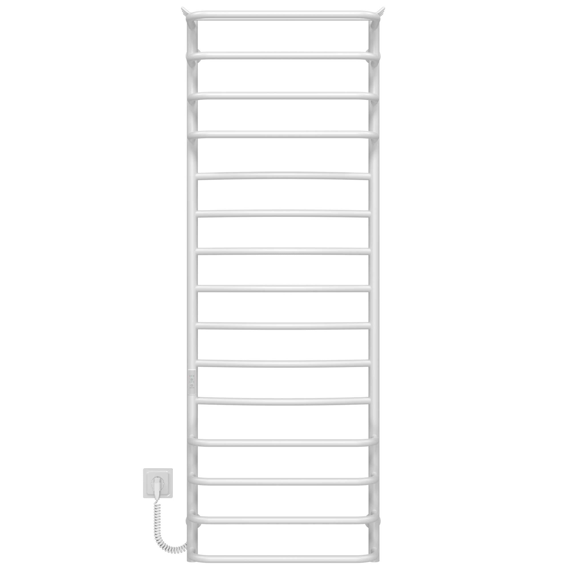 Полотенцесушитель электрический Deffi Юность П15 WD03 левое подключение нержавеющая сталь 500x1500 мм Белый (C.YU.150.50.15.EWL3)