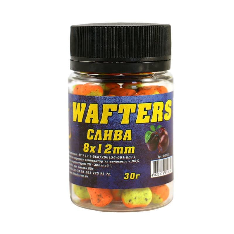 Бойл сбалансированный 3KBaits Wafters Слива 8х12 мм 30 г (3KB1321) - фото 1