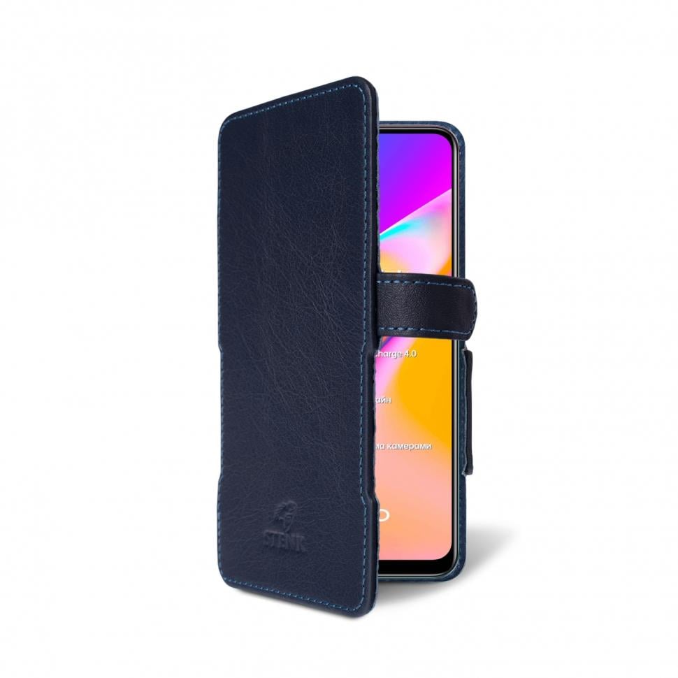 Чехол книжка Stenk Prime для OPPO Reno5 Lite Синий (68780)