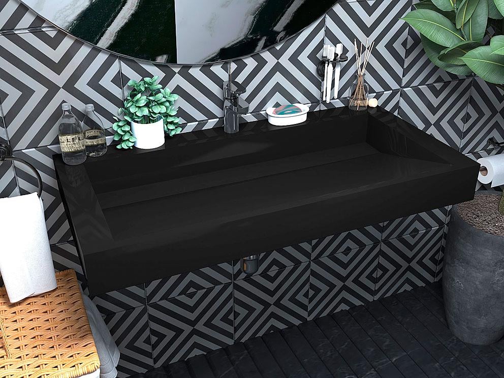 Умивальник підвісний Status Adler 100 Black (625) - фото 1 Умивальник підвісний Status Adler 100 Black (625) - фото 1