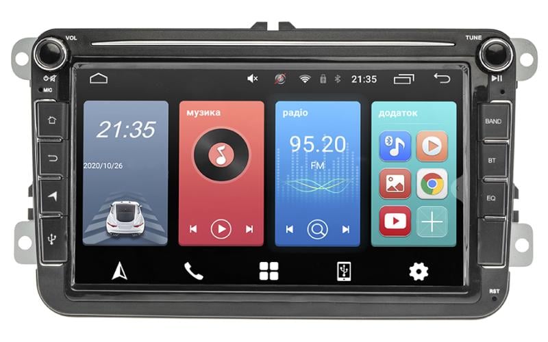 Штатная автомагнитола Cyclone VW Android 8" Plus (20881)