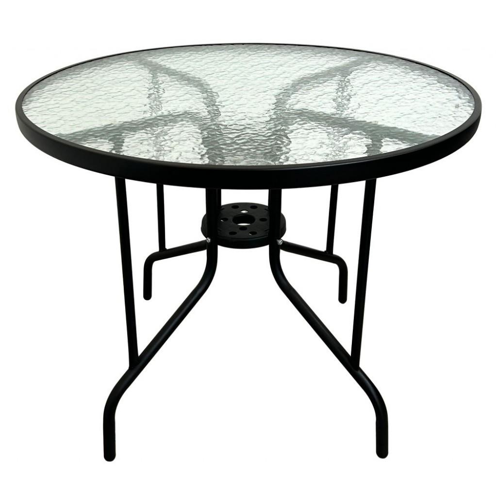 Стіл скляний Bonro B-90 чорний (4240052212)