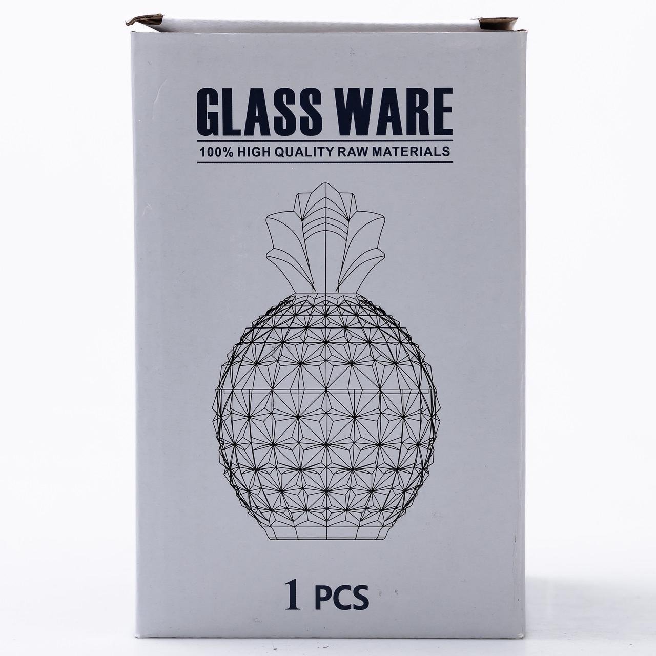 Цукерниця з кришкою HP-4-100 кругла скляна 9,5 см (6975) - фото 8