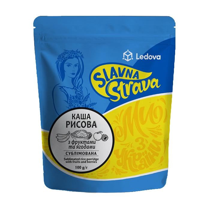 Каша рисовая сублимированная Slavna Strava Фрукты и ягоды 100 г
