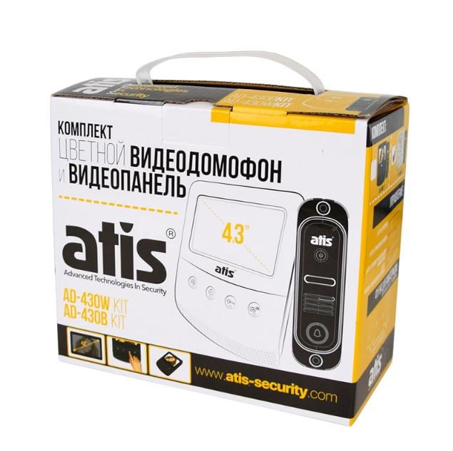 Комплект відеодомофону ATIS AD-430W Kit box з електромеханічним замком (03248) - фото 9