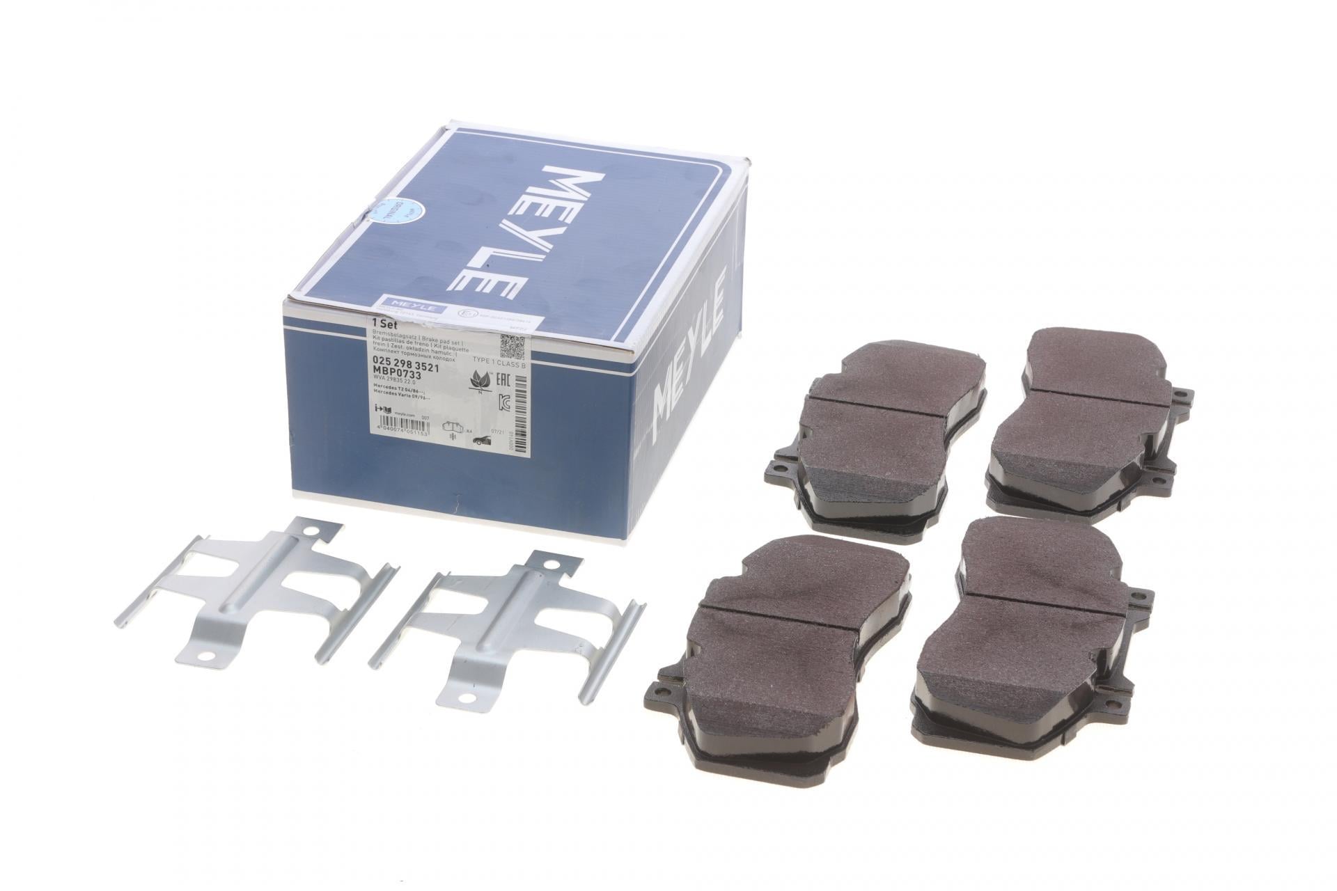 Колодки тормозные передние Meyle MB 609-814/Vario (025 298 3521 MEYLE)