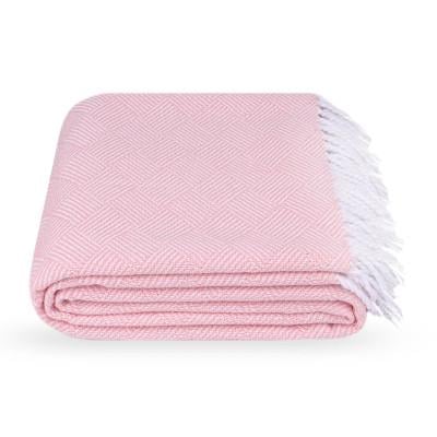 Плед ламинат 140x200 см Пудровый