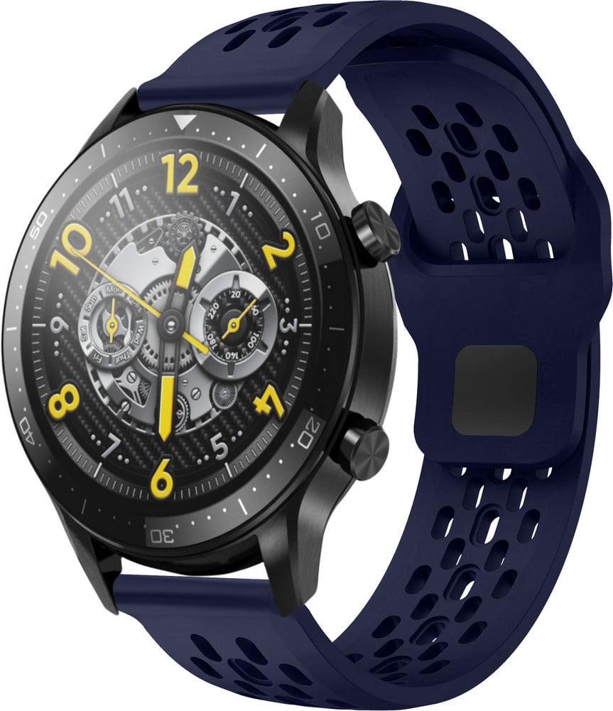 Ремінець силіконовий Liveunic для Realme Watch S Pro Midnight Blue (41982-4D)
