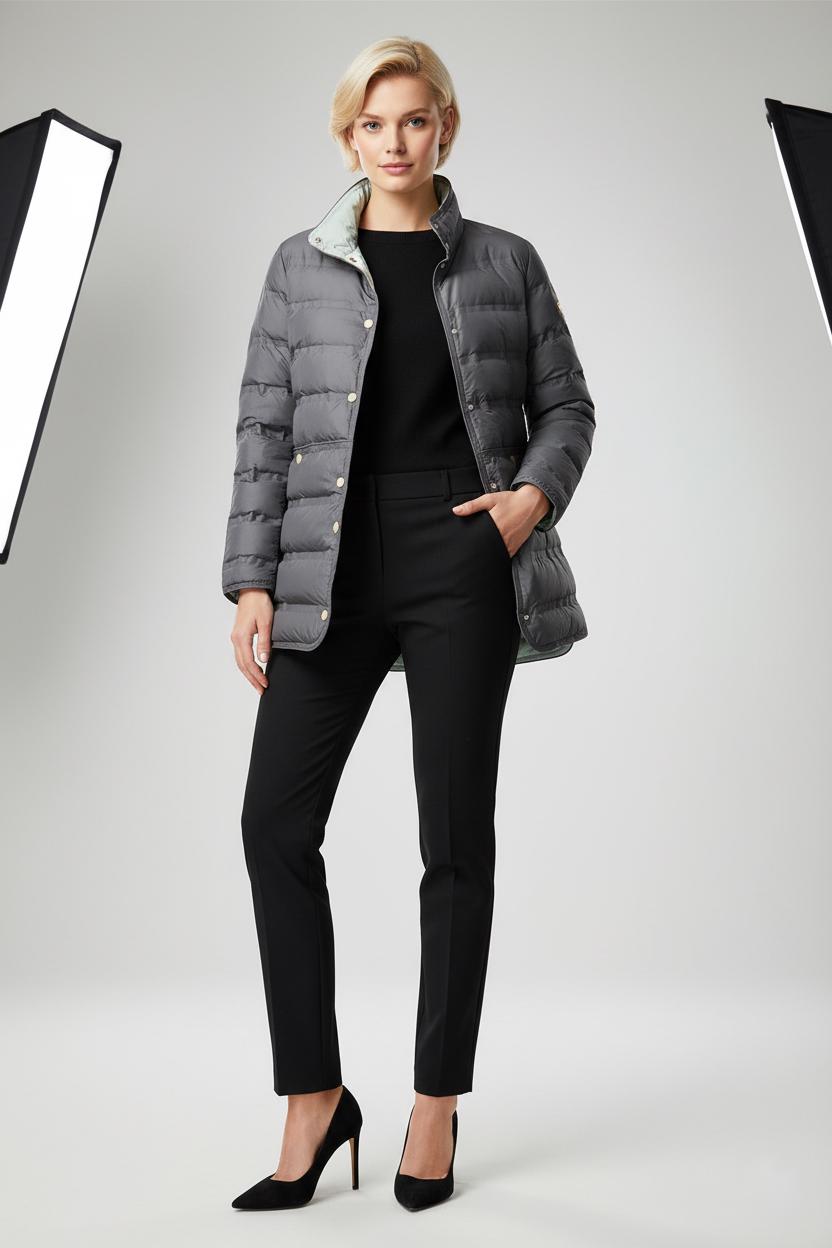 Куртка женская Forza Viva DF-6103 демисезонная пуховая S Темно-синий (DF-6103-S) - фото 3 Куртка женская Forza Viva DF-6103 демисезонная пуховая S Темно-синий (DF-6103-S) - фото 3