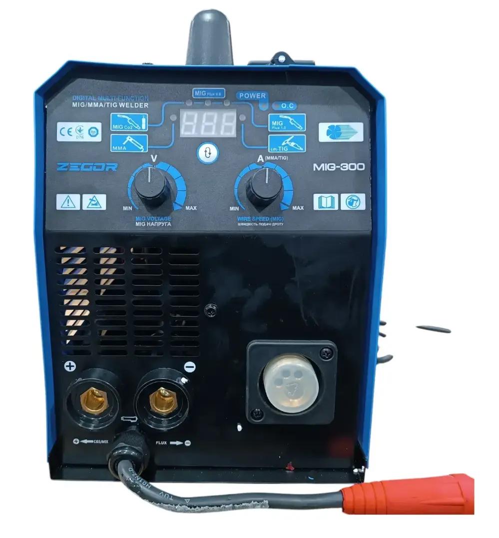 Інверторний зварювальний апарат Zegor MIG-300/IGBT/4 КВт 3в1 MIG TIG MMA - фото 3 Інверторний зварювальний апарат Zegor MIG-300/IGBT/4 КВт 3в1 MIG TIG MMA - фото 3