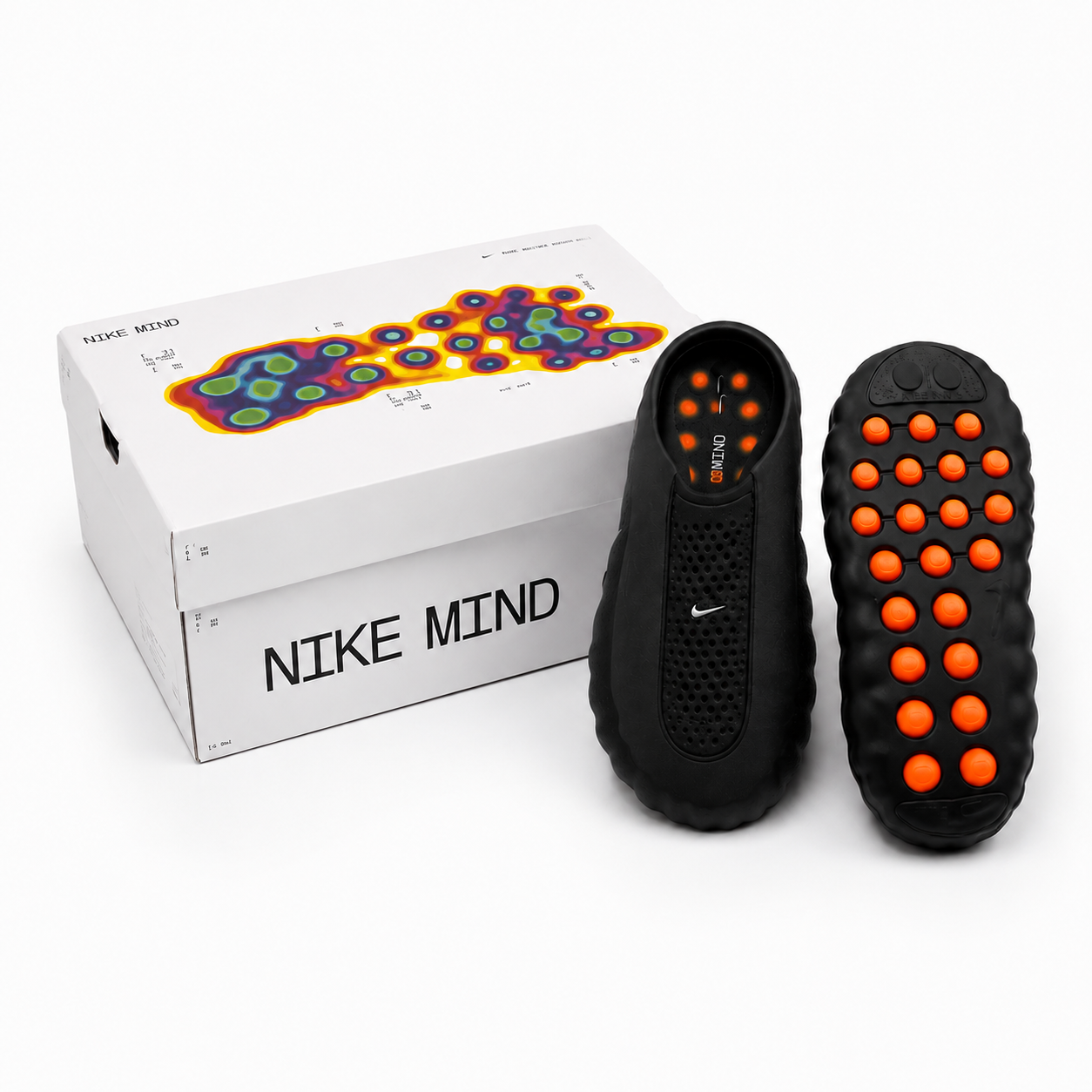 Сабо Mind 001 M11/W12 с массажной стелькой и рельефной подошвой р. 43 27 см Черный