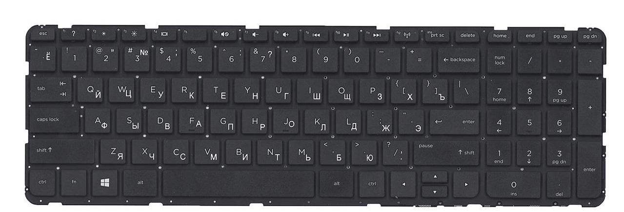 Клавиатура для ноутбука HP Pavilion TS 17-E132NR матовая (720670-251)