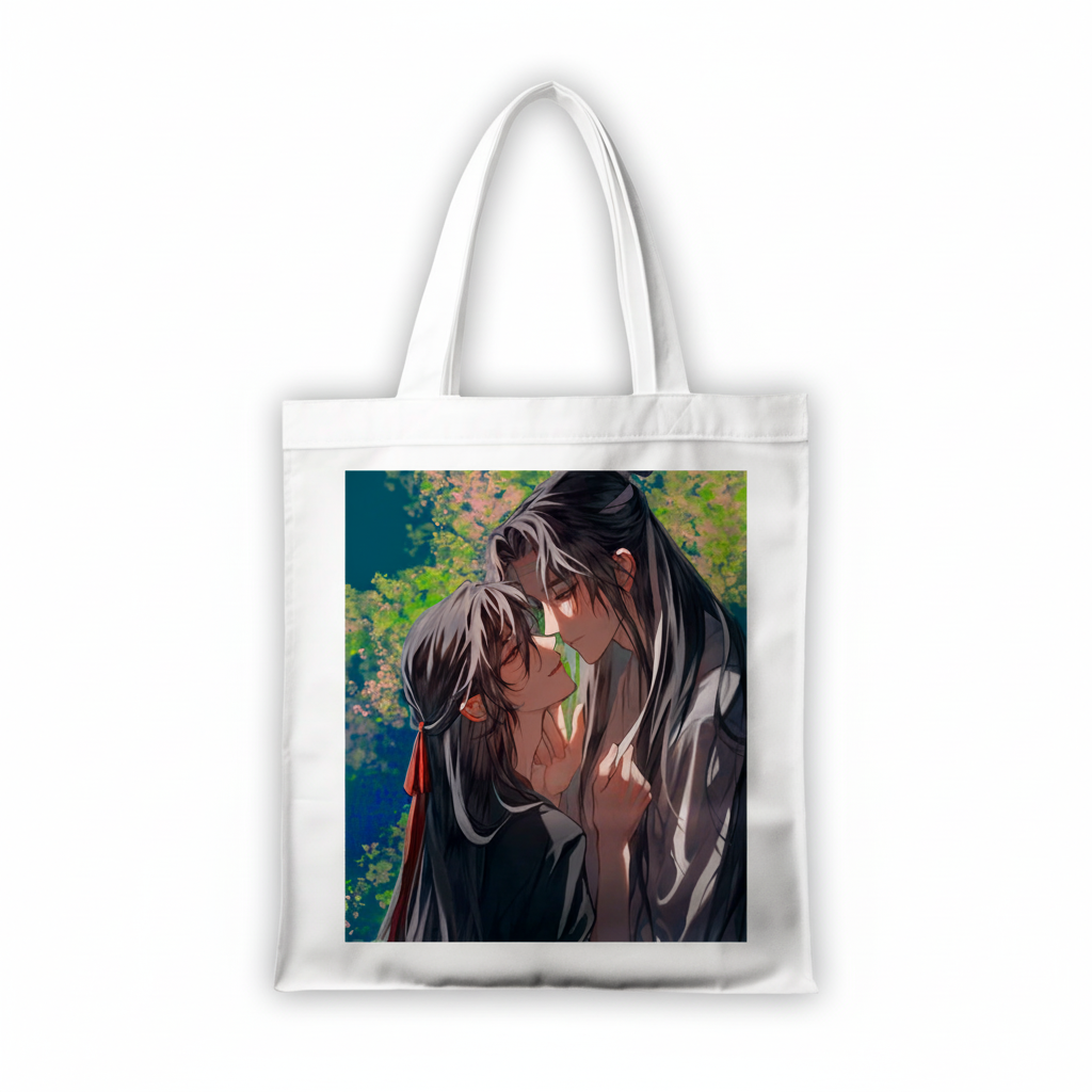 Сумка-шопер Mo Dao Zu Shi из льна Белый (6595)