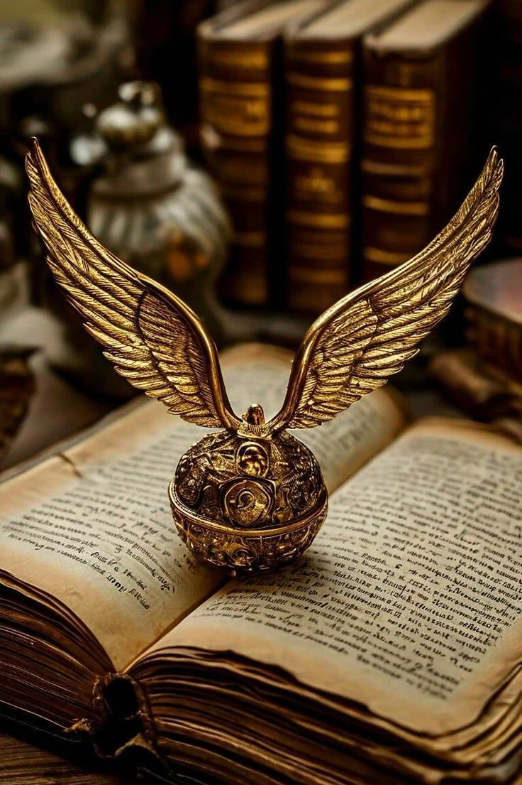 Алмазна мозаїка Золотий снітч повна викладка квадратні камені без підрамника 40х60 см