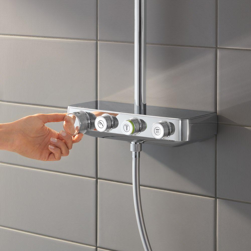 Душевая система с термостатом Grohe Euphoria SmartControl 26507LS0 Белый (142037) - фото 6 Душевая система с термостатом Grohe Euphoria SmartControl 26507LS0 Белый (142037) - фото 6